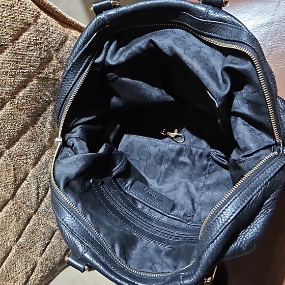 Michael Kors Bedford Legacy Black Leather Satchel Bag - Picture 3 of 6